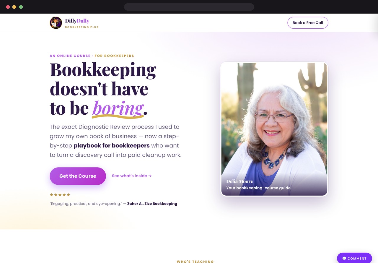 Delia sales funnel in development by Firestarter