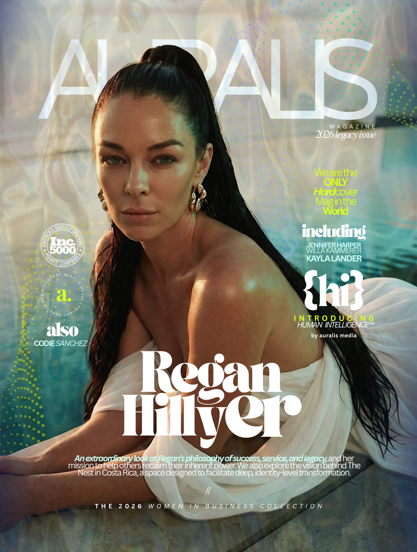 Auralis Magazine 2026 Legacy Issue cover featuring Willa Kammerer
